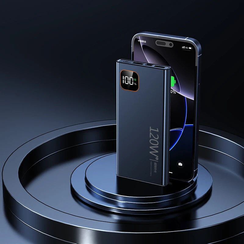 Batterie externe 200 000 mAh – Charge ultra-rapide 120 W avec affichage digital