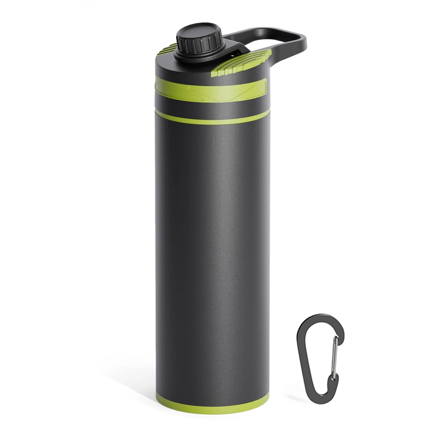 Voyera – Bouteille filtrante 1 L à ultra-filtration – Purificateur d’eau portable pour randonnée, camping et voyage