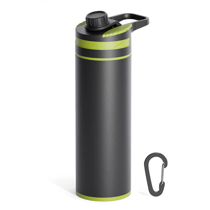 Voyera – Bouteille filtrante 1 L à ultra-filtration – Purificateur d’eau portable pour randonnée, camping et voyage
