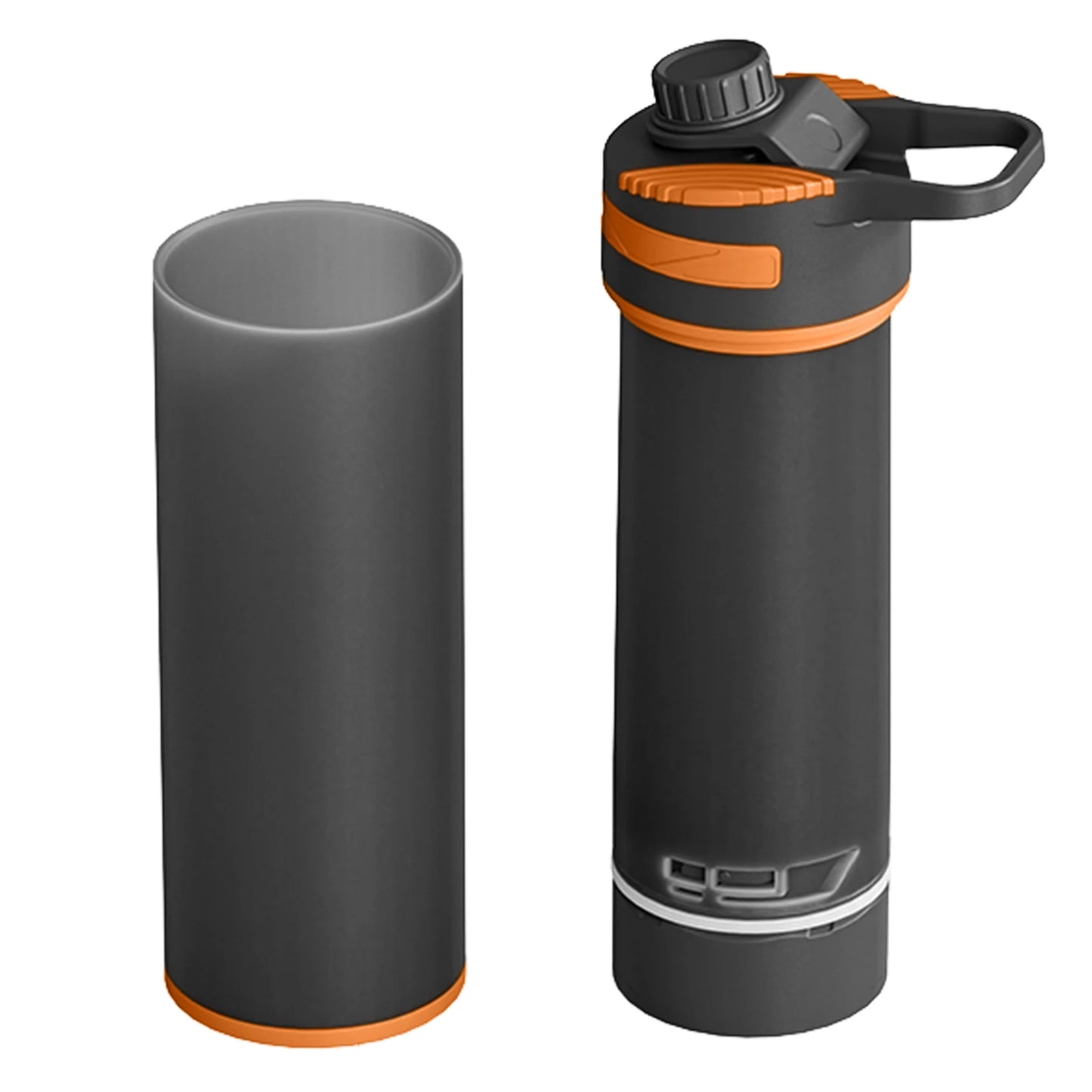 Voyera – Bouteille filtrante 1 L à ultra-filtration – Purificateur d’eau portable pour randonnée, camping et voyage