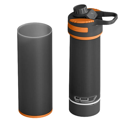 Voyera – Bouteille filtrante 1 L à ultra-filtration – Purificateur d’eau portable pour randonnée, camping et voyage