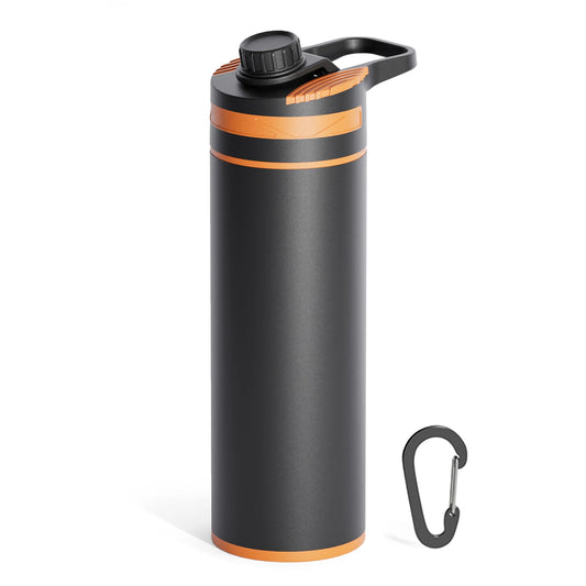 Voyera – Bouteille filtrante 1 L à ultra-filtration – Purificateur d’eau portable pour randonnée, camping et voyage